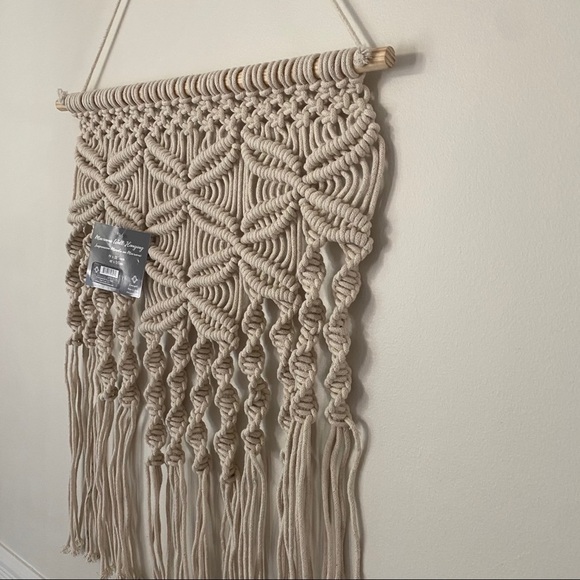Boho Macrame Wall Hanging Tapestry Woven Decor NEW - Picture 6 of 7